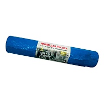 Мешки для мусора 200 л, с завязками, синие, в рулоне 5 шт., ПВД, 45 мкм, 1100х850 мм, Концепция Быта Vitalux, 604934 в Бердске