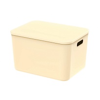 Ящик пластиковый вкладываемый бежевый 410х305х245 мм в Бердске