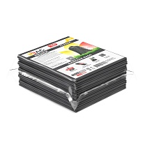 Мешки для мусора 160 л, серые, в пачке 10 шт., ПВД, 40 мкм, 900х1100 мм, i-Bag в Бердске