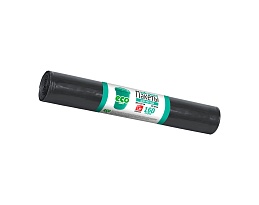 Мешки для мусора 160 л, черные, в рулоне 10 шт., ПВД, 25 мкм, 1100х800 мм, GRIFON, 101-031 в Бердске