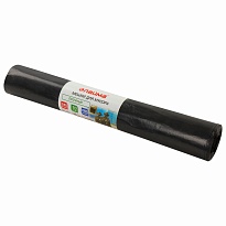 Мешки для мусора 240 л, черные, в рулоне 10 шт., ПВД 50 мкм, 1400х900 мм, LAIMA, 605337 в Бердске