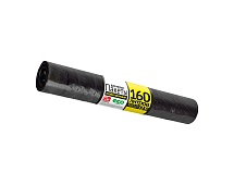 Мешки для мусора 160 л, черные, в рулоне 25 шт., ПВД, 40 мкм, 1100х800 мм, GRIFON, 101-030