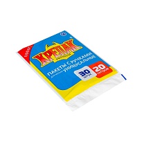 Мешки для мусора 20 л, с ручками, черные, в пачке 20 шт., ПНД, 10 мкм, 550х440 мм, Крепак, 4607075710023 в Бердске